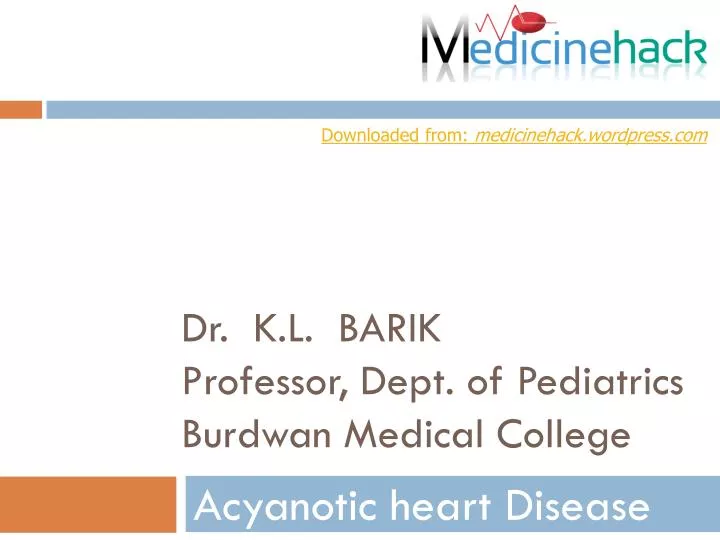 dr k l barik professor dept of pediatrics burdwan medical college