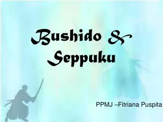 bushido seppuku