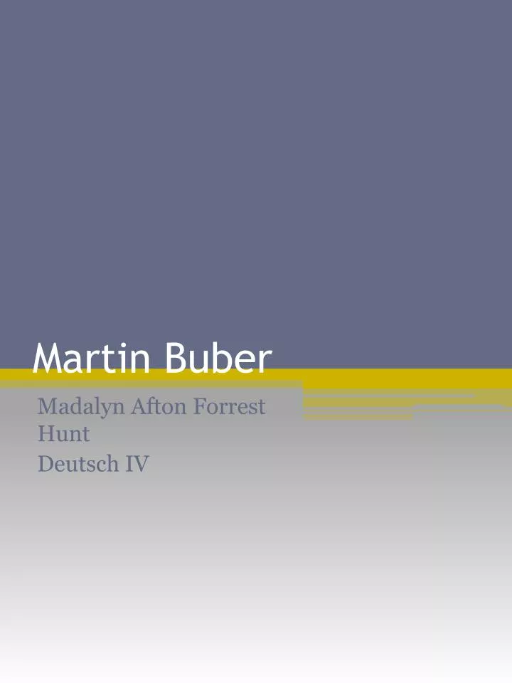 martin buber