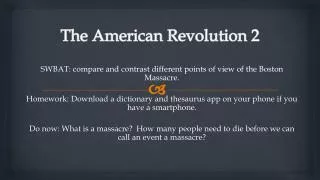 the american revolution 2