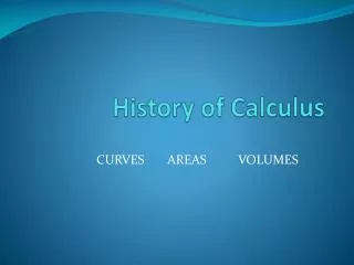history of calculus