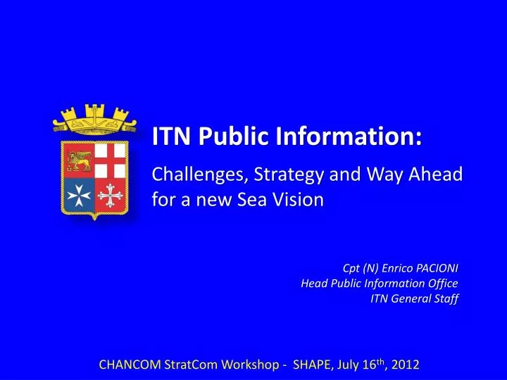 chancom stratcom workshop shape july 16 th 2012