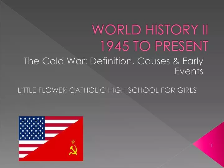 world history ii 1945 to present