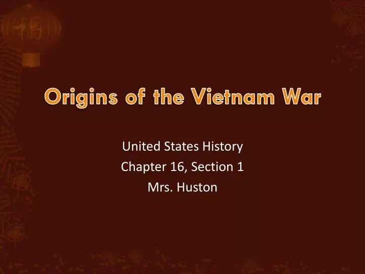 origins of the vietnam war