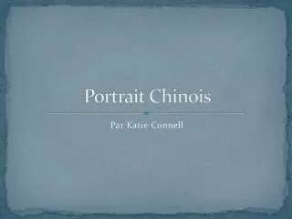 portrait chinois