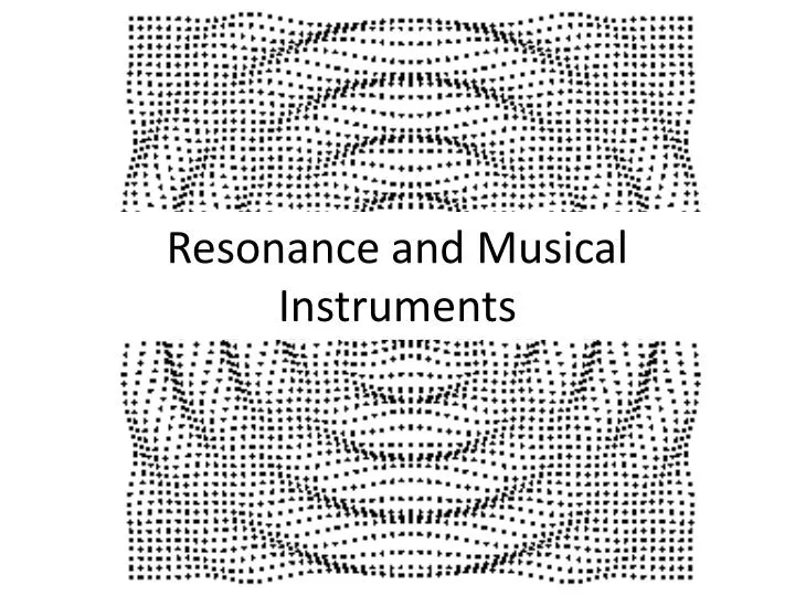 resonance and musical instruments
