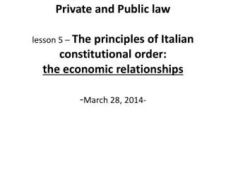 Art. 41 to 47 of the Constitution ___________________________ ______