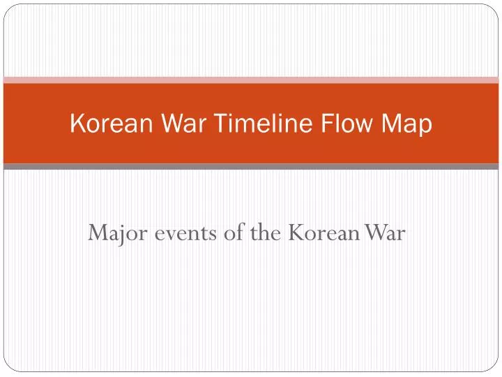 korean war timeline flow map