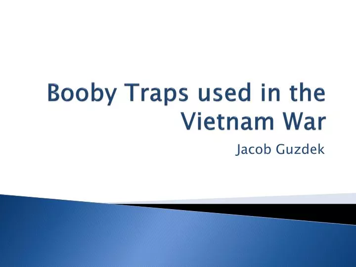 booby traps used in the vietnam war