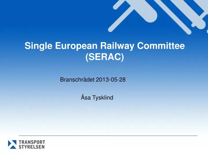 single european railway committee serac