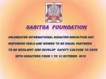 Empowering Women and Girls for Disaster Resilience: Saritsa Foundation's International Day Initiatives - slide 1
