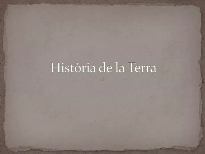 hist ria de la terra