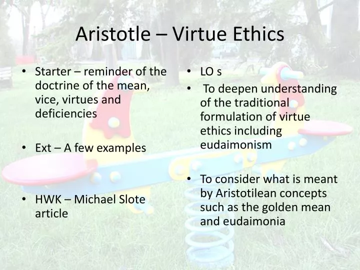 aristotle virtue ethics