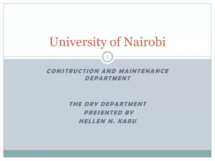 university of nairobi