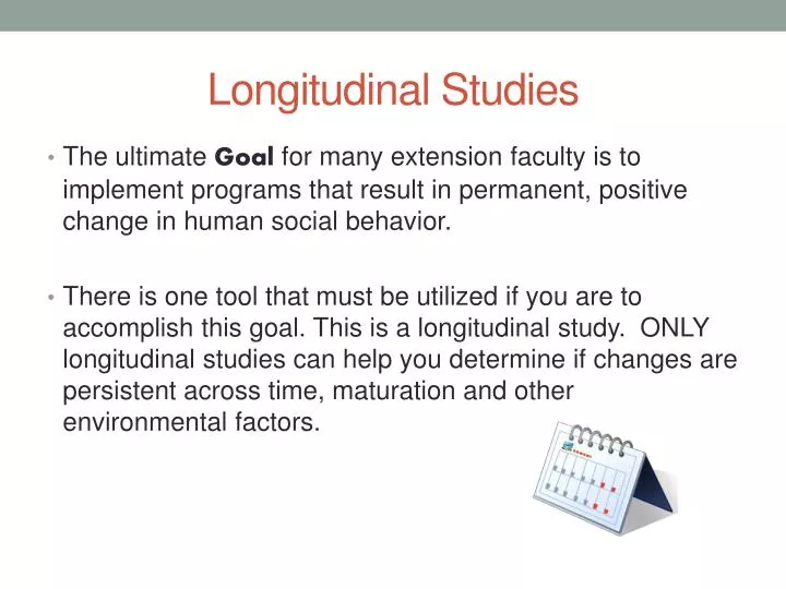 Longitudinal Studies N 