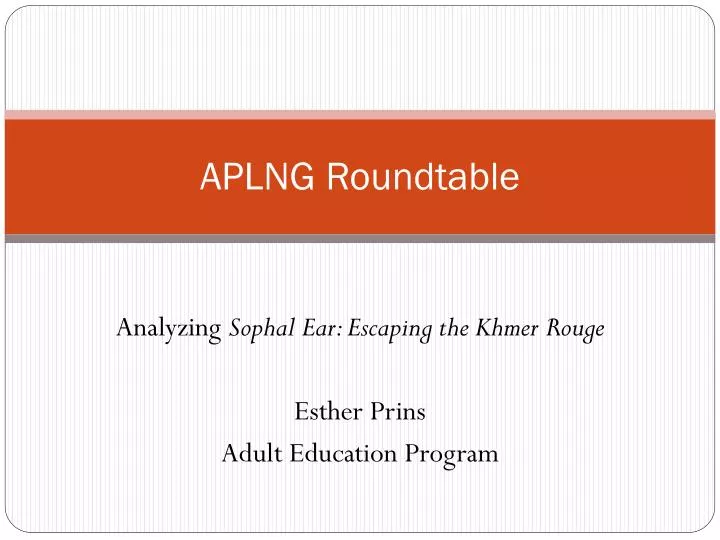 aplng roundtable