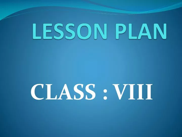 lesson plan