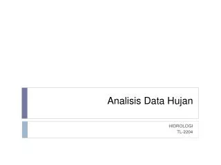analisis data hujan