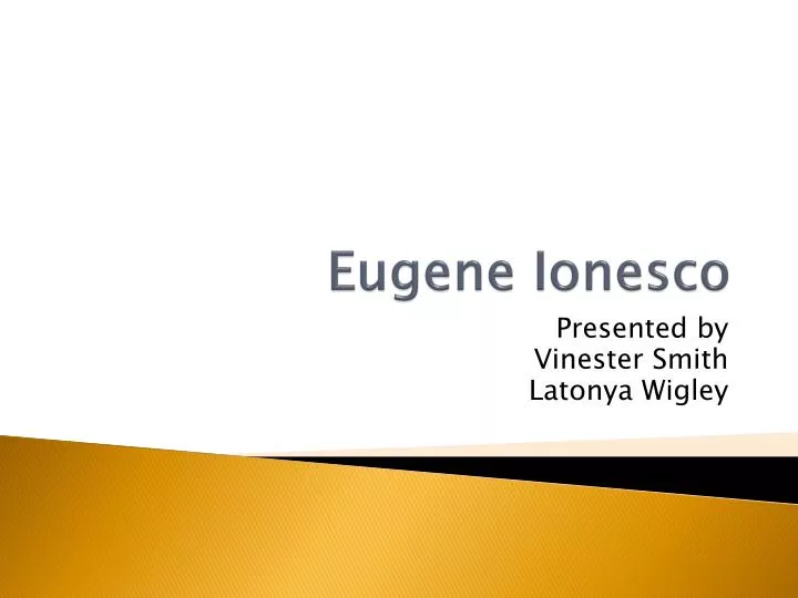 eugene ionesco