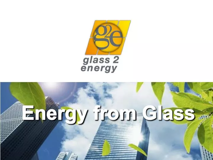 energy from glass