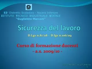 sicurezza del lavoro