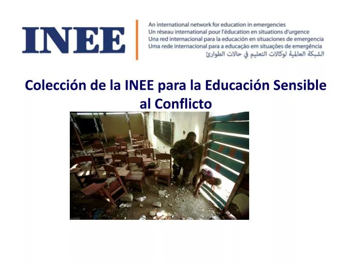 colecci n de la inee para la educaci n sensible al conflicto