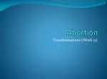 Abortion - slide 1
