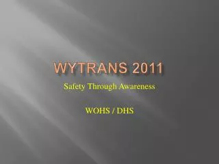 WYTRANS 2011