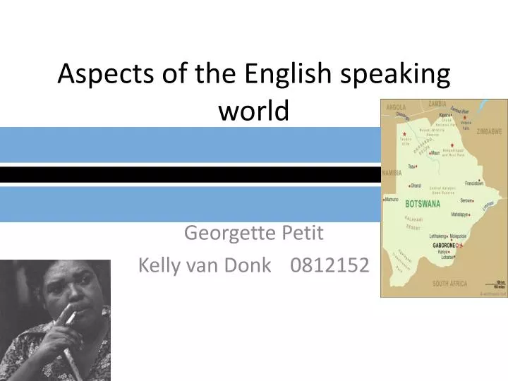 aspects of the english speaking world