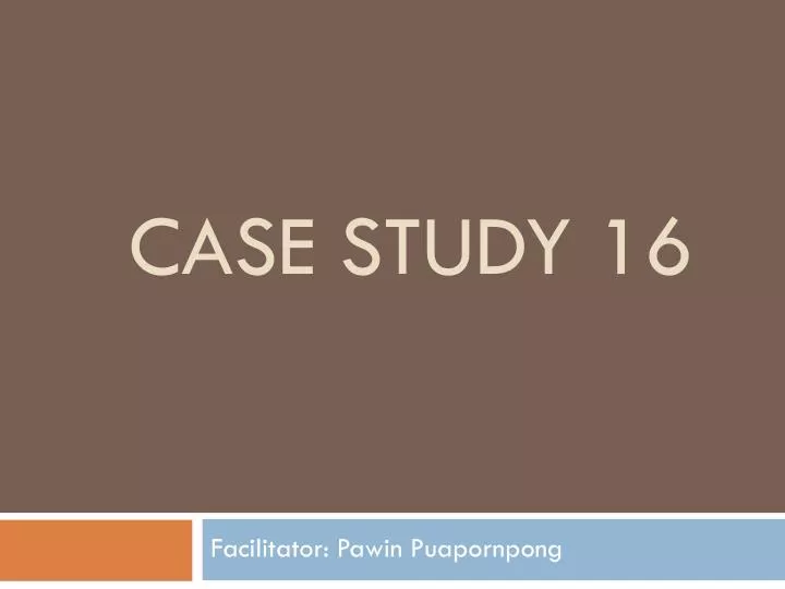 case study related to article 16