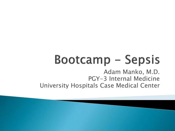 bootcamp sepsis