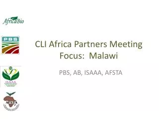 CLI Africa Partners Meeting Focus: Malawi