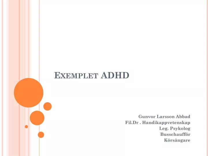 exemplet adhd