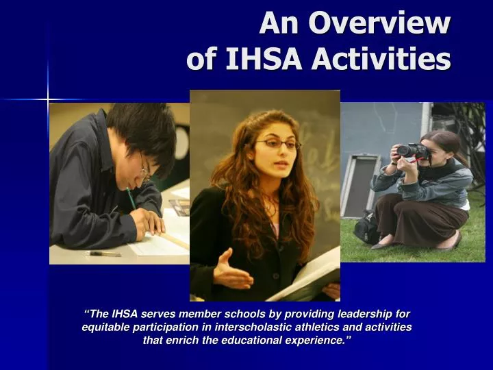 an overview of ihsa activities