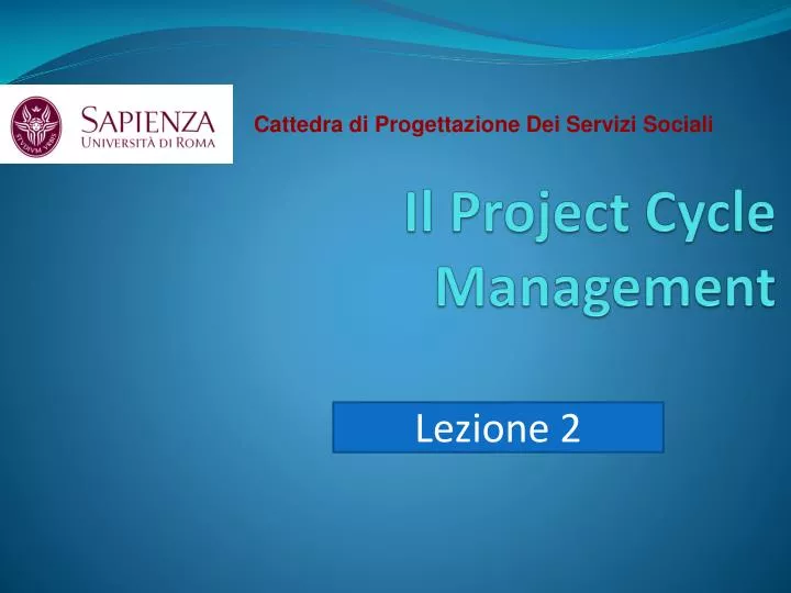 il project cycle management