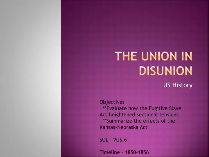 the union in disunion
