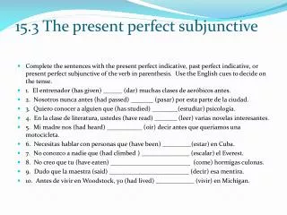 present perfect simple and continuous presentation