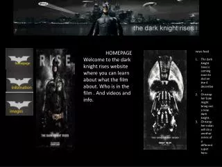 news feed The dark knight rises is coming soon to dvd on the 4 december