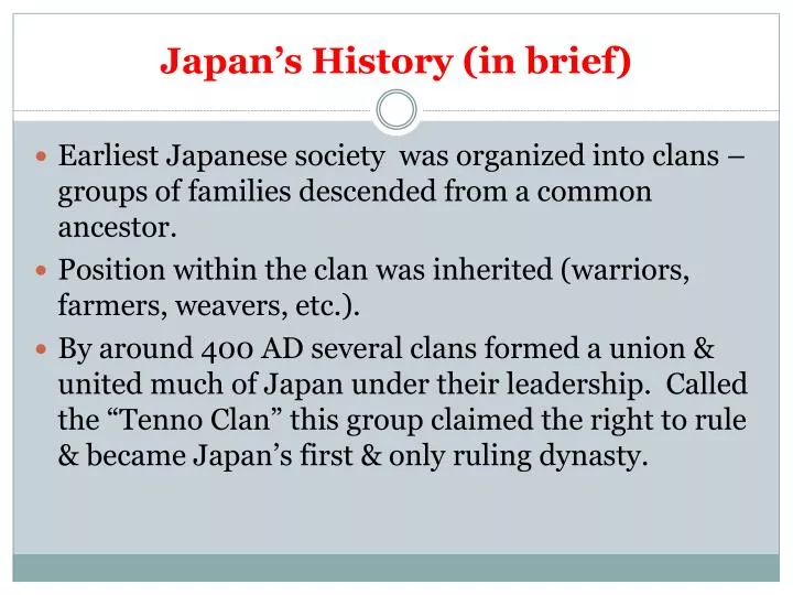 japan s history in brief