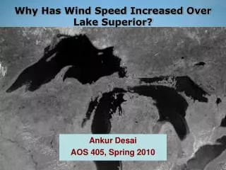 Why Has Wind Speed Increased Over Lake Superior?