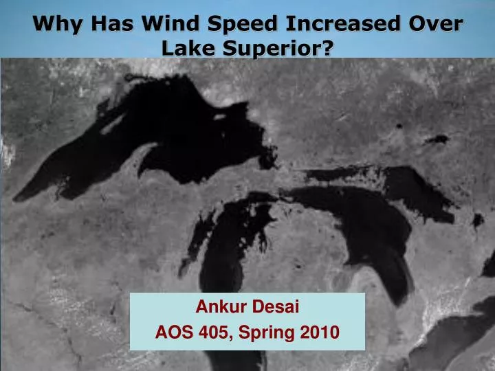 why has wind speed increased over lake superior