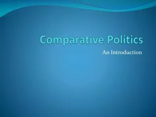 Comparative Politics