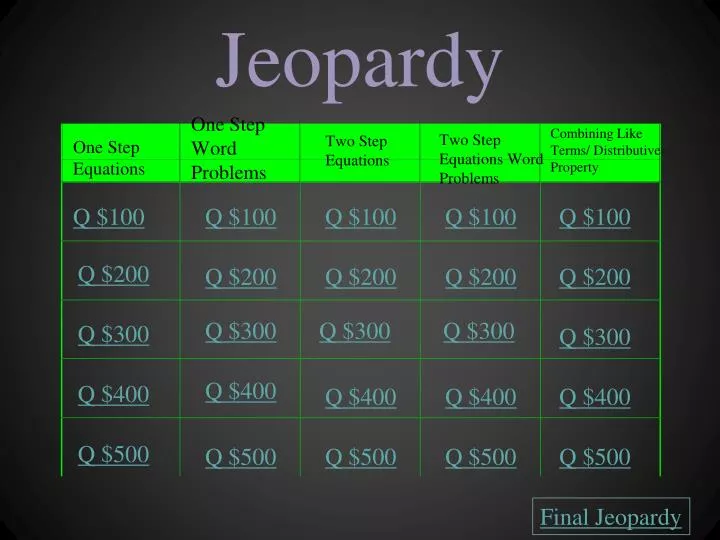 jeopardy