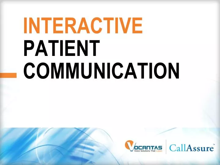 interactive patient communication