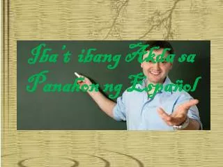 iba t ibang akda sa panahon ng espa ol