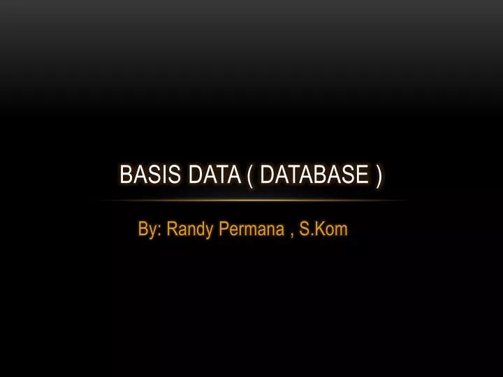 basis data database