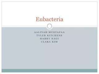 Eubacteria