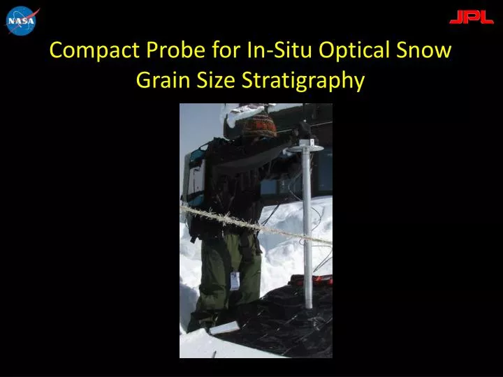 compact probe for in situ optical snow grain size stratigraphy
