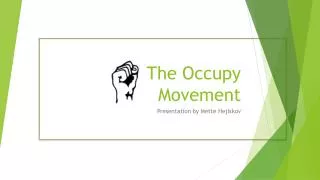 The Occupy Movement