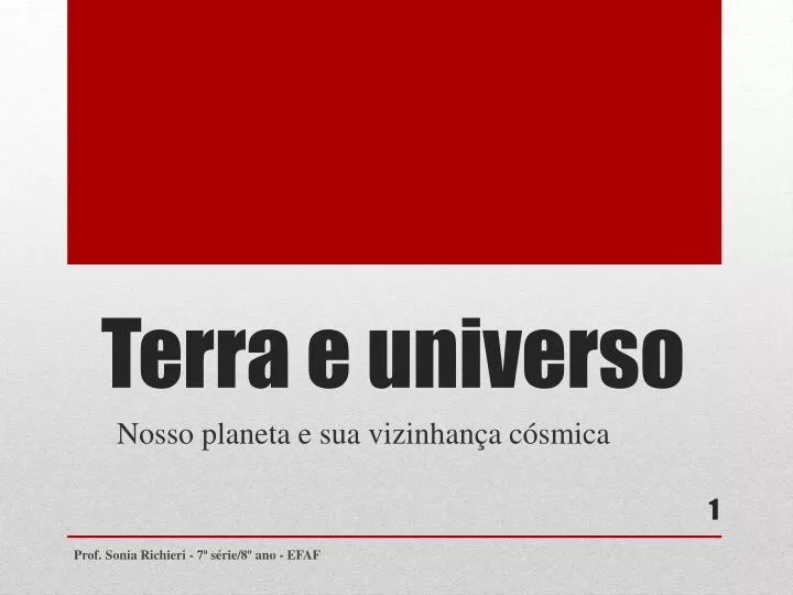 terra e universo